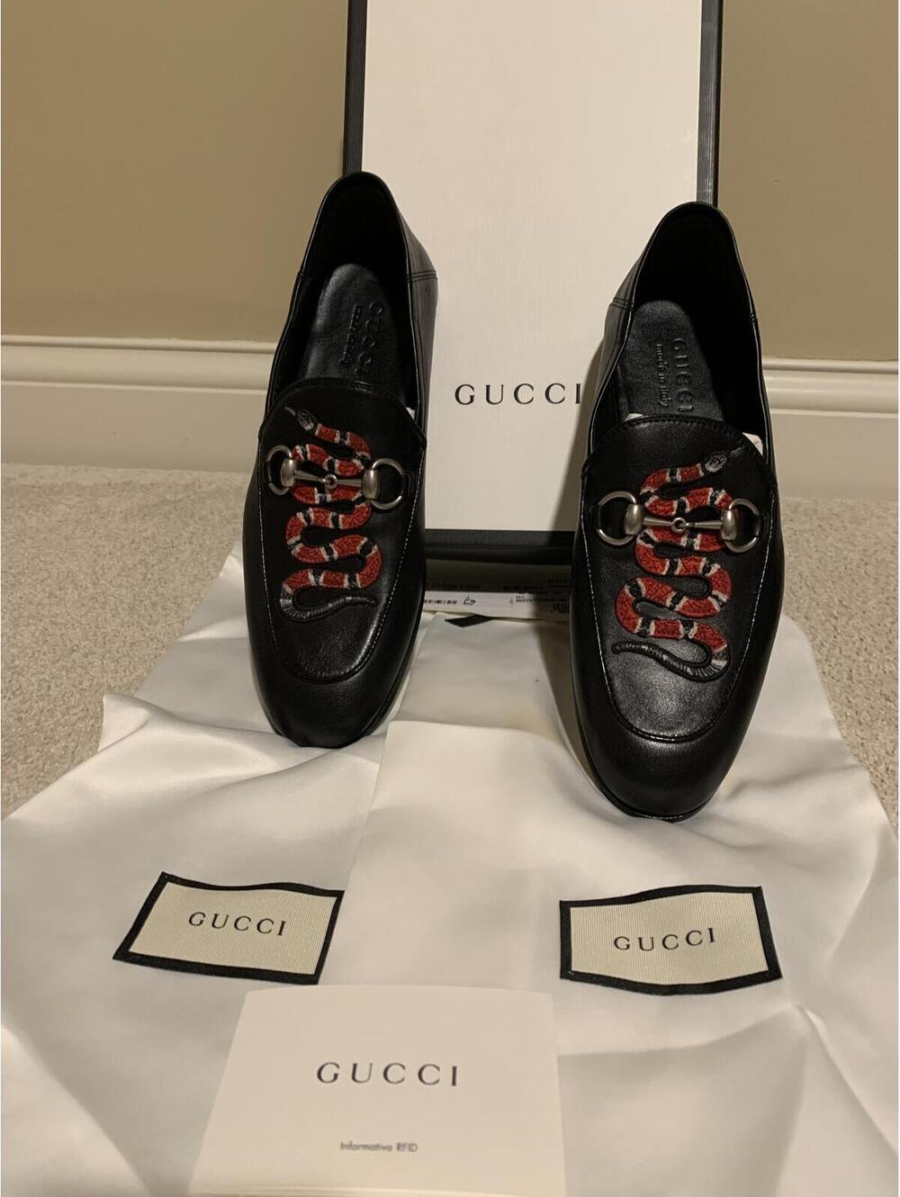 NIB Gucci Men’s Brixton Kingsnake Loafer